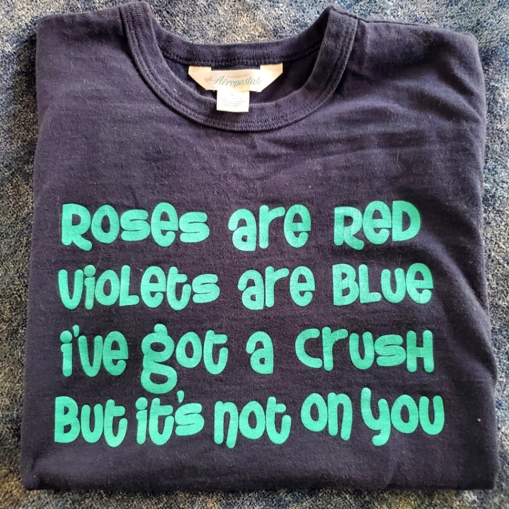 Aeropostale Navy Novelty Tee Size S